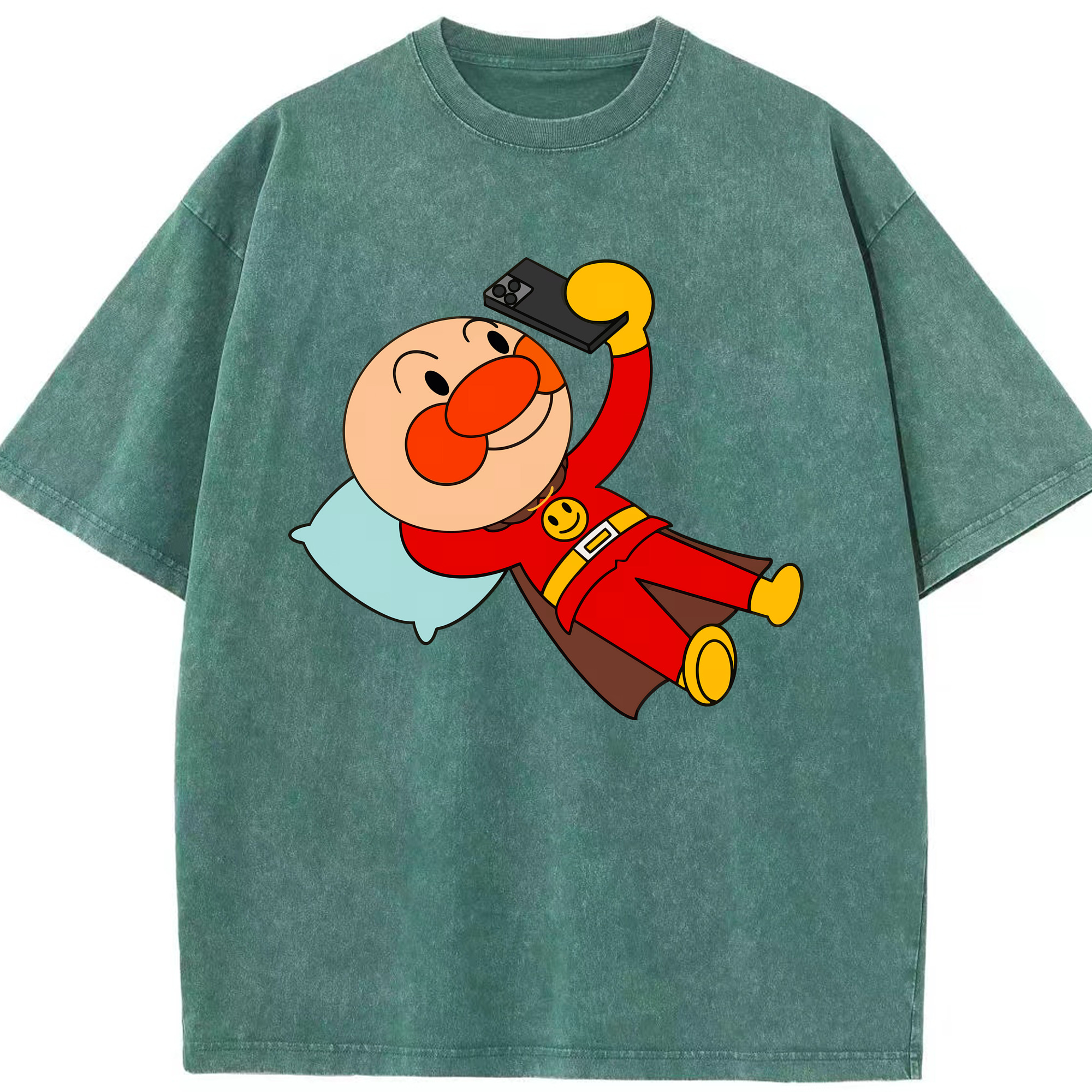 （画像用） アンパンマン Anpanman 綿100% ヴィンテージ風 半袖Tシャツ（フロントプリント）